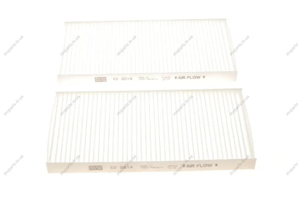 Фільтр салону Hyundai Tucson/Kia Sorento 04-10 (к-кт 2 шт.) -FILTER CU 2214-2 MANN CU-2214-2 (фото 1)