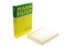 Фільтр салону MB C-class (W205)/E-class (W213) 14-/G-class (W463) 18-/M-class (W166) 11-15/GLE 15-18 -FILTER CU 25 002 MANN CU-25-002 (фото 1)
