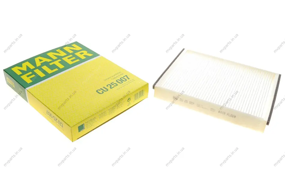 Фільтр салону Ford Transit Connect/Kuga/Focus/C-Max/Volvo V40 11- -FILTER CU 25 007 MANN CU-25-007 (фото 1)
