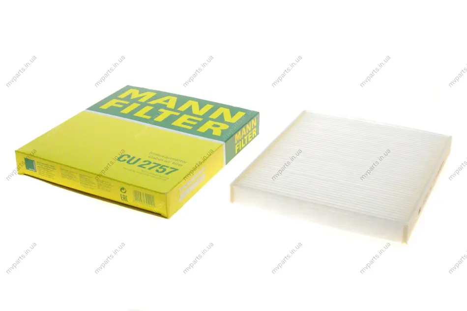 Фільтр салону Opel Astra G 98-09/Zafira A/B 99-15 (BEHR) -FILTER CU 2757 MANN CU-2757 (фото 1)