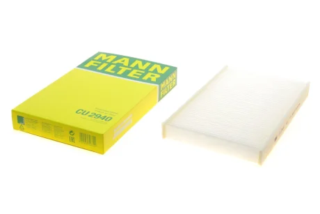 Фільтр салону Citroen C2 03-10/C3 01-/C4/Peugeot 1007 04-/307 01-/308 07-14/408 11- -FILTER CU 2940 MANN CU-2940