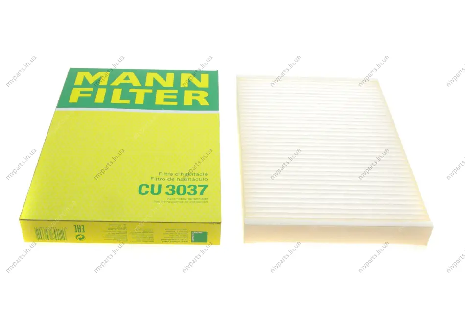 Фільтр салону Audi A4 00-08/A6 97-04/Seat Exeo 09-13 -FILTER CU 3037 MANN CU-3037 (фото 1)