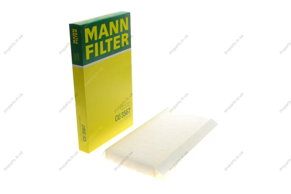 Фільтр салону Ford Focus 98-04/Transit Connect/Tourneo Connect 02-13 -FILTER CU 3567 MANN CU-3567 (фото 1)