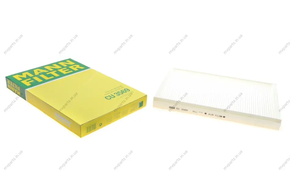 Фільтр салону MB Sprinter 06-/VW Crafter 06-16 -FILTER CU 3569 MANN CU-3569 (фото 1)