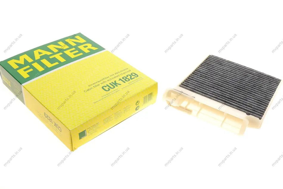 Фільтр салону Renault Clio 05-14/Duster 10-18/Logan 04-/Nissan Micra 03-10/Note 06-13 (вугільний) -FILTER CUK 1829 MANN CUK-1829 (фото 1)