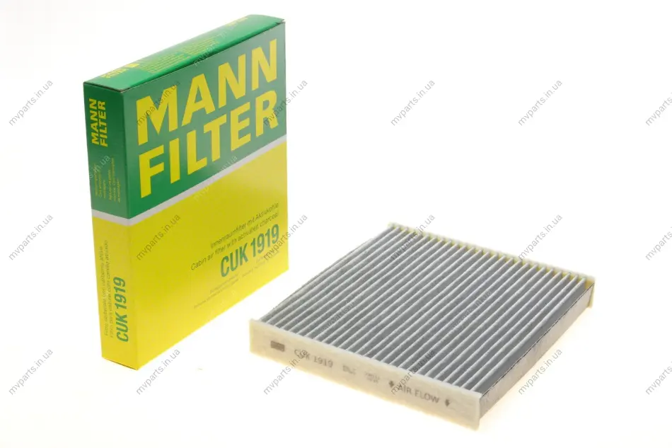 Фільтр салону Land Rover 16-/Range Rover/Lexus ES/RX 12-/Toyota Camry/Corolla/Rav4 06- (вугільний) -FILTER CUK 1919 MANN CUK-1919 (фото 1)