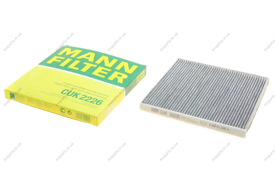 Фільтр салону Toyota Camry 01-05/Lexus ES/GX 01-09/RX 09-/Great Wall Hover M4 13- (вугільний) -FILTER CUK 2226 MANN CUK-2226 (фото 1)