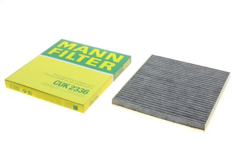 Фільтр салону Hyundai Accent/i40/Veloster 10-/Tucson 04-10/Kia Rio/Sportage/Carens 04- (вугільний) -FILTER CUK 2336 MANN CUK-2336