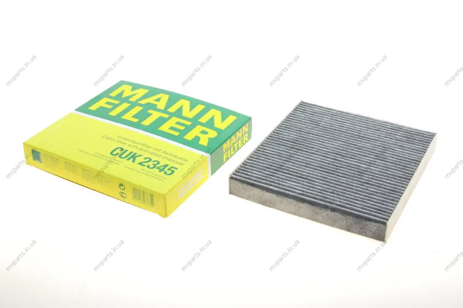 Фільтр салону Nissan Almera/Primera/Tino 00-/Lexus GS/IS/RC 12- (вугільний) -FILTER CUK 2345 MANN CUK-2345 (фото 1)