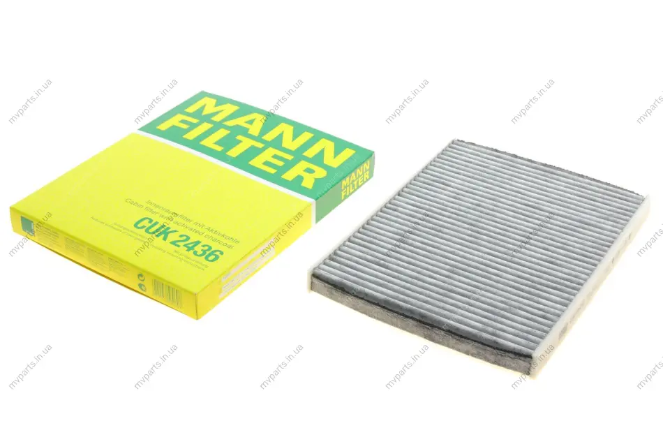 Фільтр салону Ford Fiesta 1.0-1.6TDCI 08- (вугільний) -FILTER CUK 2436 MANN CUK-2436 (фото 1)