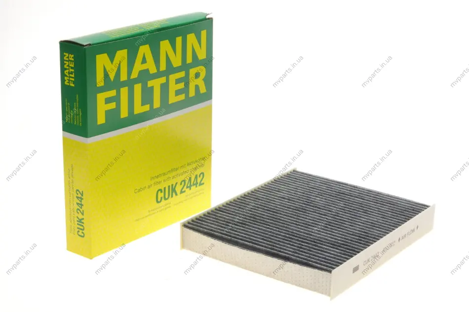 Фільтр салону Chevrolet Aveo (T300) 11-/ Opel Astra J 09- (вугільний) -FILTER CUK 2442 MANN CUK-2442 (фото 1)
