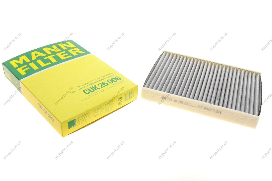 Фільтр салону VW Up/Load Up 11- (вугільний) -FILTER CUK 26 006 MANN CUK-26-006 (фото 1)