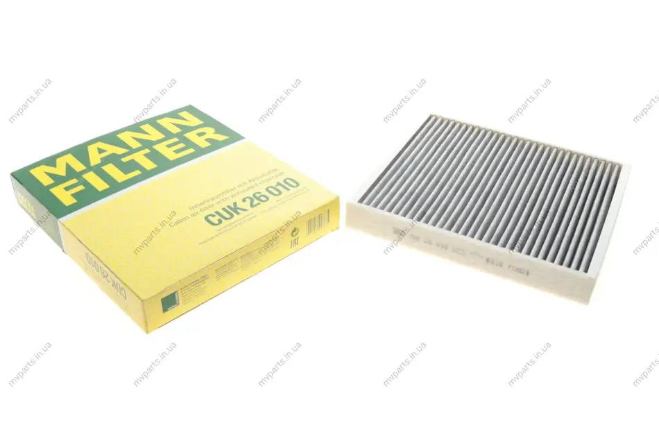Фільтр салону Skoda Fabia/Roomster/VW Polo 99-10 (вугільний) -FILTER CUK 26 010 MANN CUK-26-010 (фото 1)