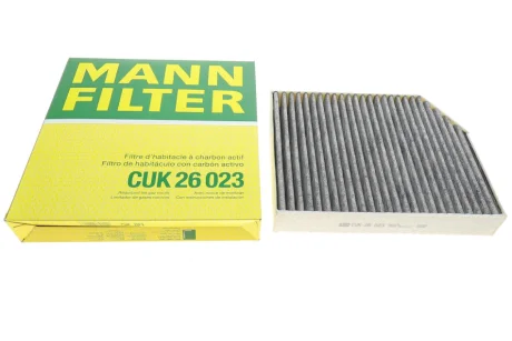 Фільтр салону MB C-class (W 205) 14-/E-class (W213) 16- (вугільний) -FILTER CUK 26 023 MANN CUK-26-023