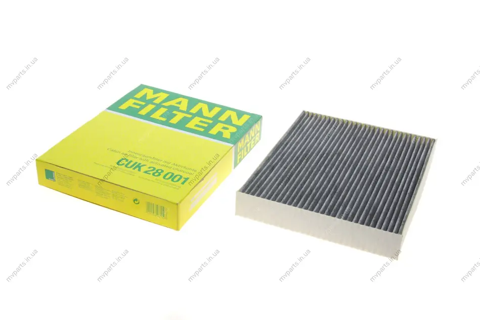 Фільтр салону Ford Mondeo V/S-Max 14-/Focus IV 18- (вугільний) -FILTER CUK 28 001 MANN CUK-28-001 (фото 1)