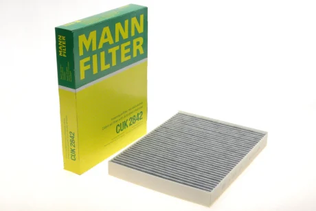 Фільтр салону VW T5 03-15/T6 15-/Porsche Cayenne 02-10/Audi Q7 06-15 (вугільний) -FILTER CUK 2842 MANN CUK-2842