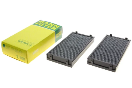 Фільтр салону BMW X5 (E70/F15)/X6 (E71/E72) 2.0-4.8 07- (вугільний) (2шт) -FILTER CUK 2941-2 MANN CUK-2941-2