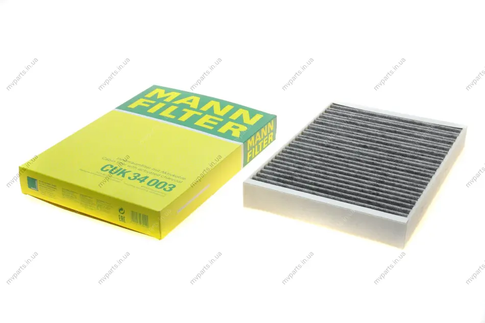 Фільтр салону Volvo S90 II/V60 II/V 90 II/XC 60 II/XC 90 II 14-(вугільний) -FILTER CUK 34 003 MANN CUK-34-003 (фото 1)