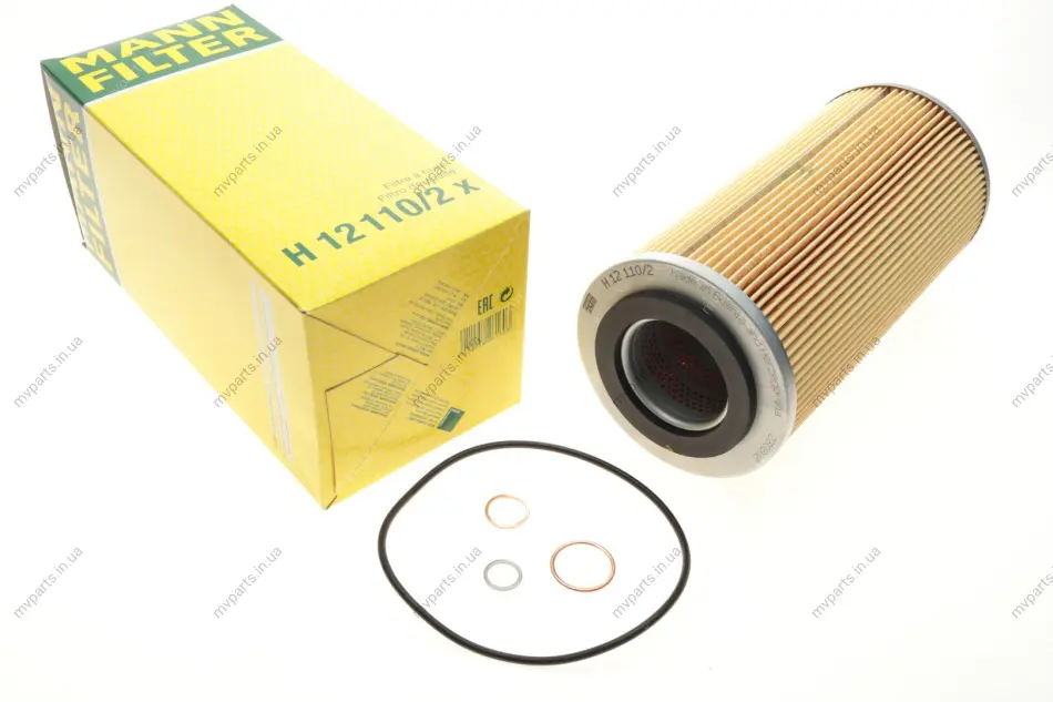 Фільтр масляний MB Integro 7.2D 06-/Man A22 12.8D 09-/A39 12.0D 04- -FILTER H 12 110/2 X MANN H-12-110-2-X (фото 1)