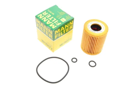 Фільтр масляний VW Polo 1.2TDI 09-/Seat Ibiza 1.2TDI 08-15/Skoda Fabia/Roomster 1.2TDI 06-14 -FILTER HU 7017 Z MANN HU-7017-Z