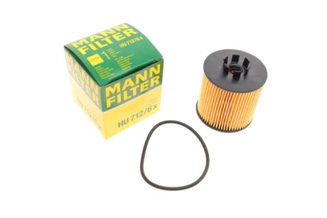 Фільтр масляний VW Golf/Passat B6/Skoda Octavia 1.4/1.6 FSI -FILTER HU 712/6 X MANN HU-712-6-X