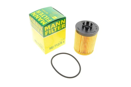 Фільтр масляний Opel Combo 1.4 16V 05- (h=87mm) -FILTER HU 712/8 X MANN HU-712-8-X