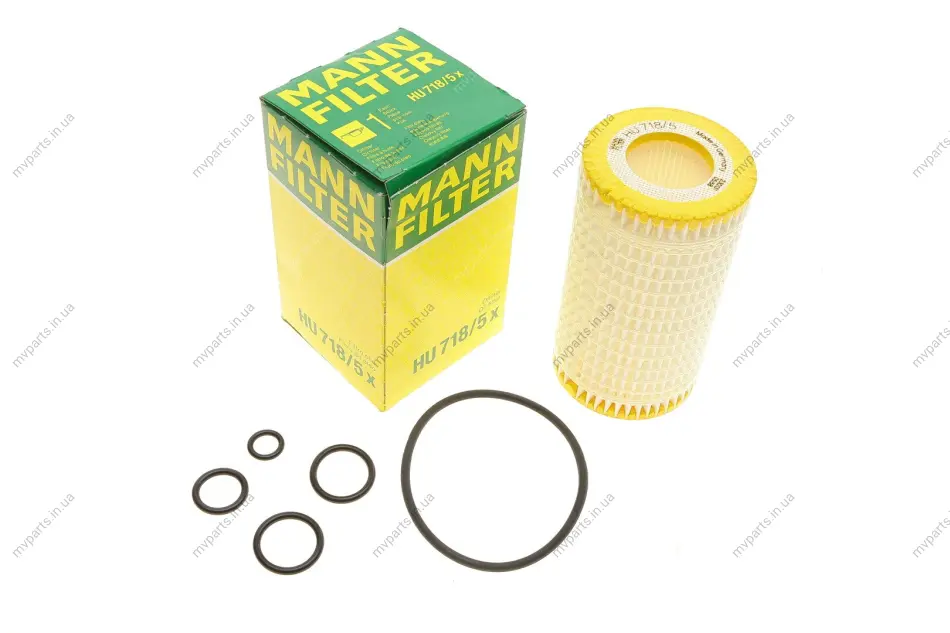 Фільтр масляний MB C-Class/E-Class/S-Class 2.4-3.7 (M112)/4.3-5.4 (M113)/2.5-3.5 (M272) -FILTER HU 718/5 X MANN HU-718-5-X (фото 1)