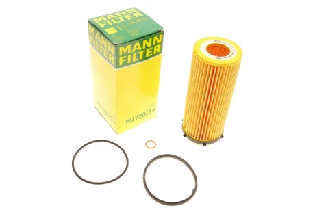 Фільтр масляний BMW 3 (E90-E93) 2.5D/3.0D 09- N57 -FILTER HU 720/3 X MANN HU-720-3-X