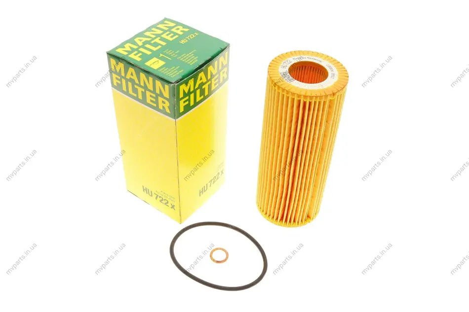 Фільтр масляний BMW 3 (E46)/ 5 (E60/E61) 2.0 D 03- M47/N47 -FILTER HU 722 X MANN HU-722-X (фото 1)