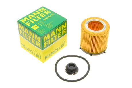 Фільтр масляний BMW 3 (F30/F31)/5 (F10/F11)/X1 (E84)/Z4 (E89) 2.0i N20 11-12 -FILTER HU 8002 X KIT MANN HU-8002-X-KIT
