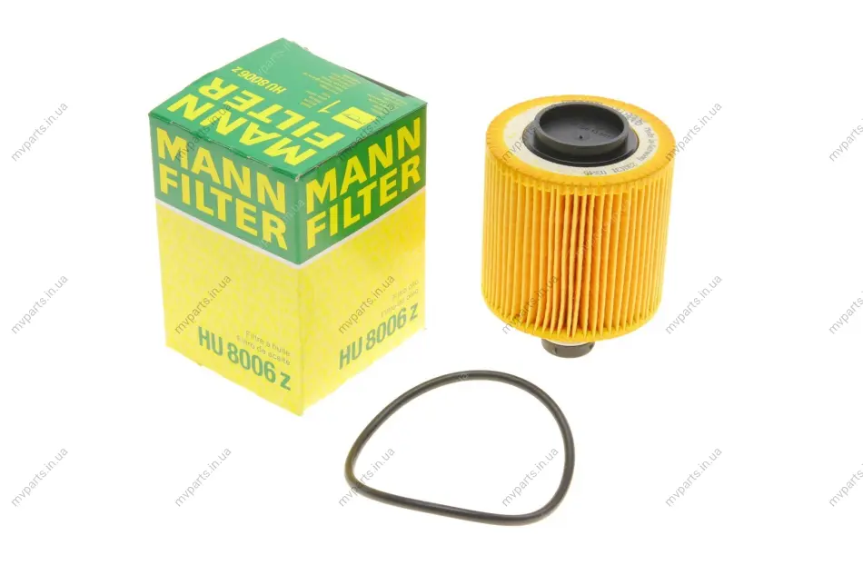 Фільтр масляний Fiat Doblo/500X 1.6D/JTD/2.0JTD 10-/Ducato 2.0JTD 11-/Jeep Cherokee 2.0-2.2CRD 13- -FILTER HU 8006 Z MANN HU-8006-Z (фото 1)