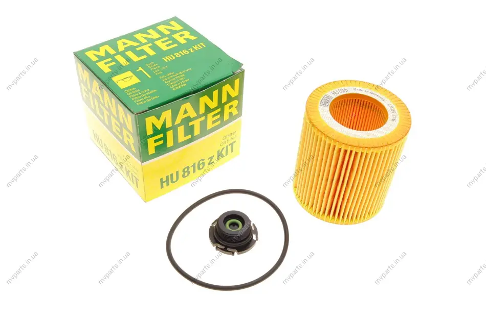Фільтр масляний BMW 5 (F10/F11)/3 (F30/F80) 12- (N20/N26/B47/N55) -FILTER HU 816 Z KIT MANN HU-816-Z-KIT (фото 1)