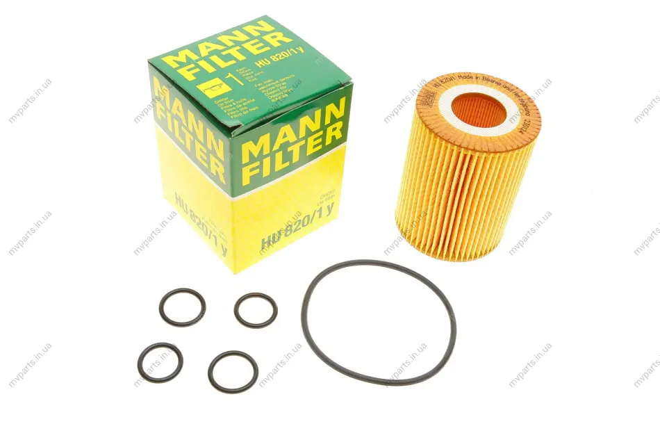 Фільтр масляний Chevrolet Cruze/Trax/Opel Astra H/J/Corsa D/Meriva/Mokka/Zafira 1.7CDTI 06- -FILTER HU 820/1 Y MANN HU-820-1-Y (фото 1)