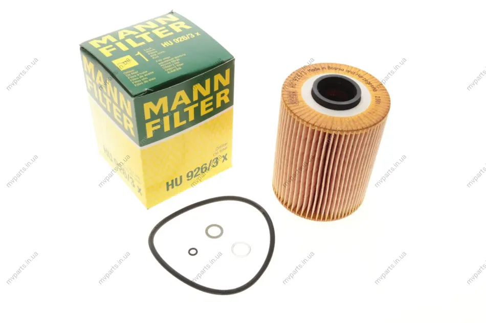 Фільтр масляний BMW 3 (E36/E46)/5 (E34) 2.0/2.5i 90-96 (M50/M52) -FILTER HU 926/3 X MANN HU-926-3-X (фото 1)