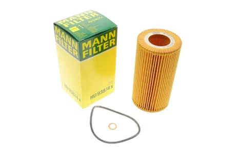 Фільтр масляний BMW 5 (E34/E39)/7 (E32/E38)/8 (E31)/X5 (E53) -03 M60/M62/M73/S62 -FILTER HU 938/4 X MANN HU-938-4-X