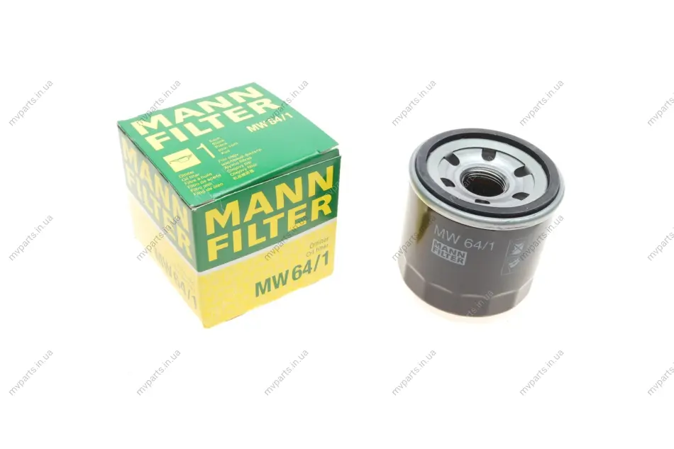 Фільтр масляний Honda CB/CBF/CBR/CTX/GL/NC/Kawasaki GPZ/GTR/Ninja/Yamaha XJ/YZF -FILTER MW 64/1 MANN MW-64-1 (фото 1)