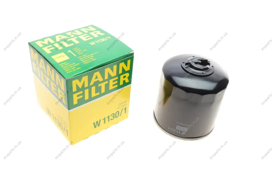 Фільтр масляний VW T4 1.9D 90-03/1.9TD 92-96/Audi A6 2.5TDI 94-97/Audi 100 2.0TD 82-90/2.4D 89-94 -FILTER W 1130/1 MANN W-1130-1 (фото 1)