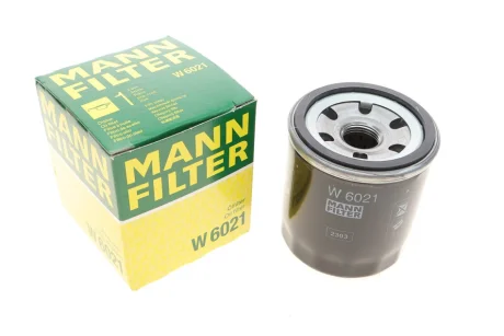 Фільтр масляний Chevrolet Aveo 1.2 08-/Spark 1.0-1.2 10-/Ravon R2 1.2 15-/R4 1.5 16- -FILTER W 6021 MANN W-6021