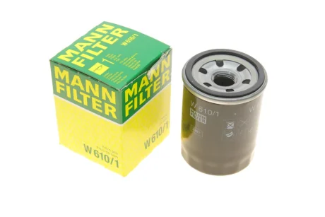 Фільтр масляний Fiat Sedici 1.6 06-14/Subaru Justy 1.3/1.5/Suzuki Vitara 1.6-2.5 95-/SX4 1.5-1.6 06- -FILTER W 610/1 MANN W-610-1