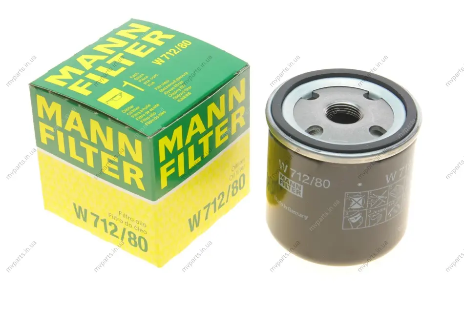Фільтр масляний Saab 90/900/9000/99 -09 -FILTER W 712/80 MANN W-712-80 (фото 1)