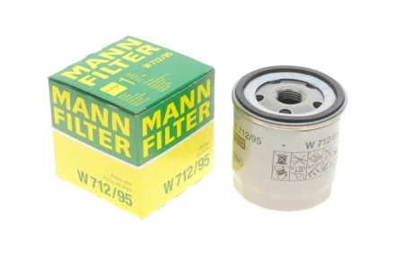 Фільтр масляний VW Caddy IV/Golf VI/VII/Seat Leon 1.0-1.6TSI 10- -FILTER W 712/95 MANN W-712-95