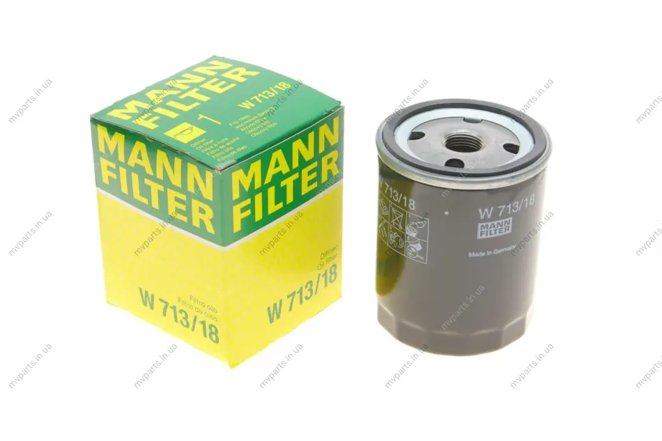 Фільтр масляний Opel Astra F 1.7D 91-98 -FILTER W 713/18 MANN W-713-18 (фото 1)