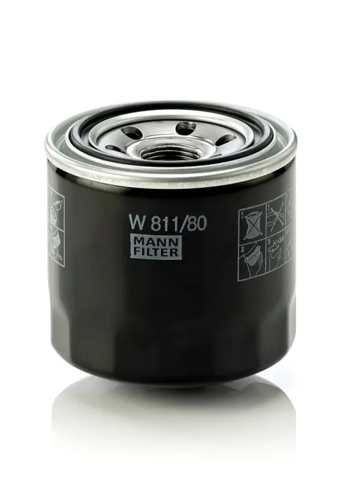 Фільтр оливний двигуна (вир-во) MANN W811-80 (фото 1)