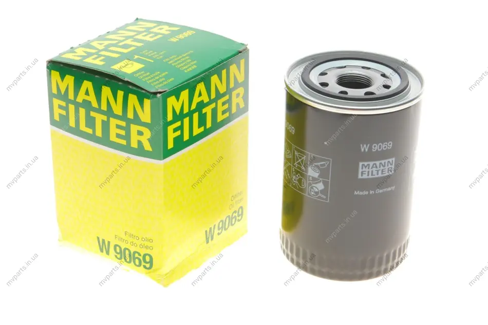 Фільтр масляний Mitsubishi Pajero 2.8TDI/3.2DI-D -FILTER W 9069 MANN W-9069 (фото 1)