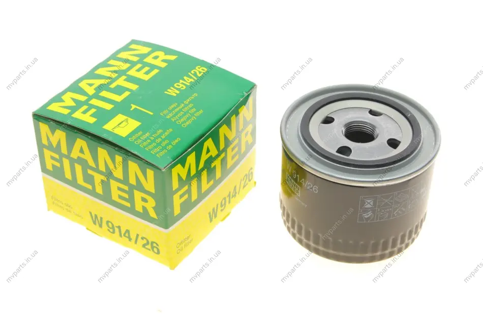 Фільтр масляний Honda Civic/Accord 2.0 TDi 96-02 -FILTER W 914/26 MANN W-914-26 (фото 1)