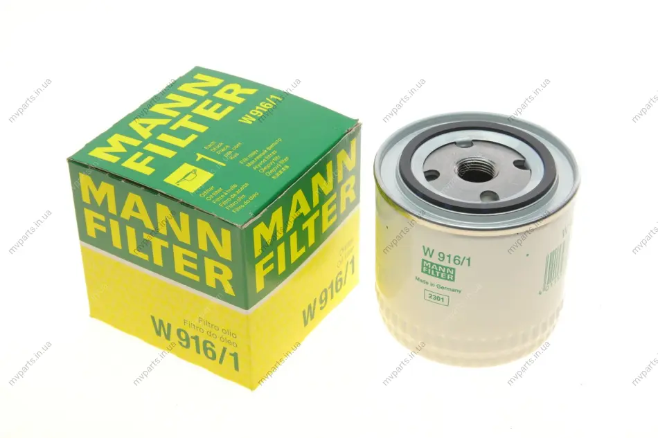 Фільтр масляний Uaz Patriot 2.7i 04-/Ford Transit 1.5-2.9i 55-00 -FILTER W 916/1 MANN W-916-1 (фото 1)