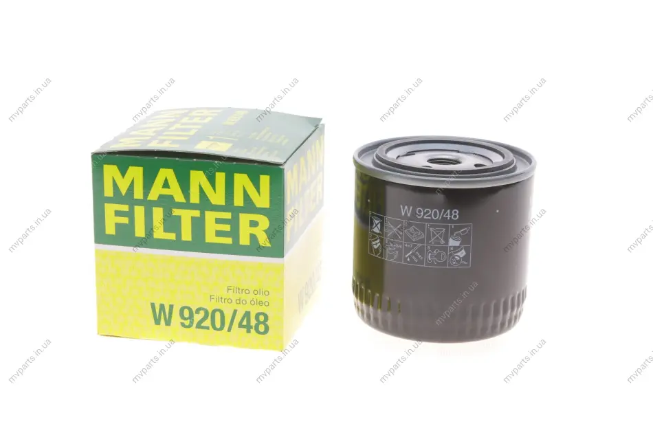 Фільтр масляний Nissan Almera/Primera/X-trial 2.2 di/dci 04/03- -FILTER W 920/48 MANN W-920-48 (фото 1)