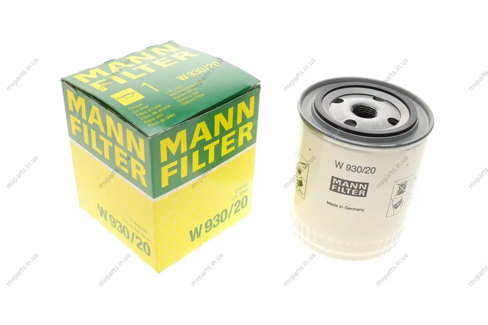 Фільтр масляний Land Rover Discovery89-04/Range Rover 85-02 -FILTER W 930/20 MANN W-930-20 (фото 1)