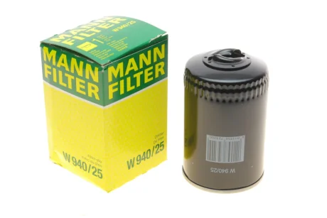 Фільтр масляний Audi 100/VW Caddy II/LT 28-35 1.3-2.5TDI 76- -FILTER W 940/25 MANN W-940-25