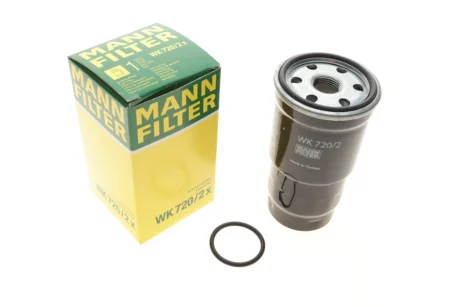 Фільтр паливний Toyota RAV4 00-/Hilux 97-05/Corolla 2.0-2.4 D 00-09 (з прокладкою) -FILTER WK 720/2 X MANN WK-720-2-X